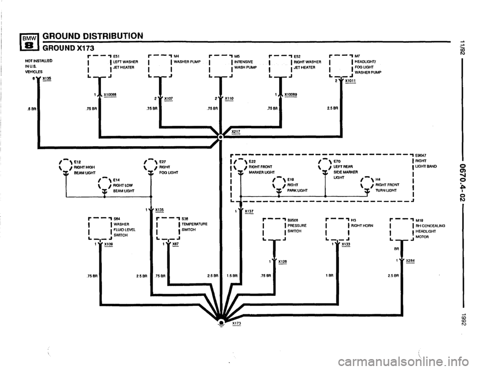 BMW 850i 1992 E31 Electrical Troubleshooting Manual 