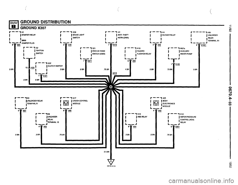 BMW 850i 1992 E31 Electrical Troubleshooting Manual 