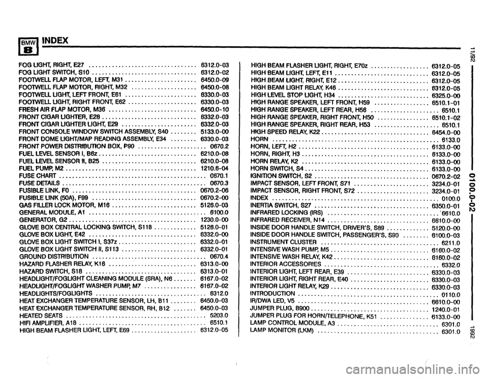 BMW 850i 1992 E31 Electrical Troubleshooting Manual 