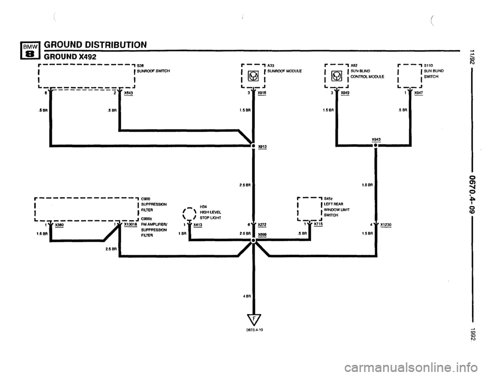 BMW 850i 1992 E31 Electrical Troubleshooting Manual 