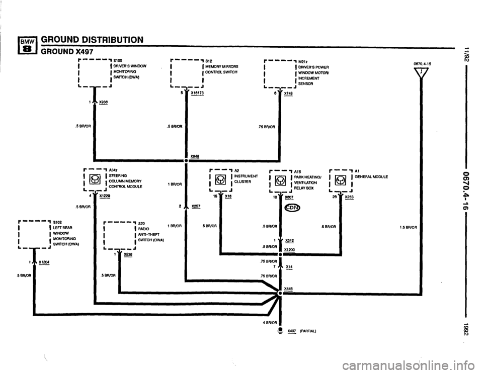 BMW 850i 1992 E31 Electrical Troubleshooting Manual 