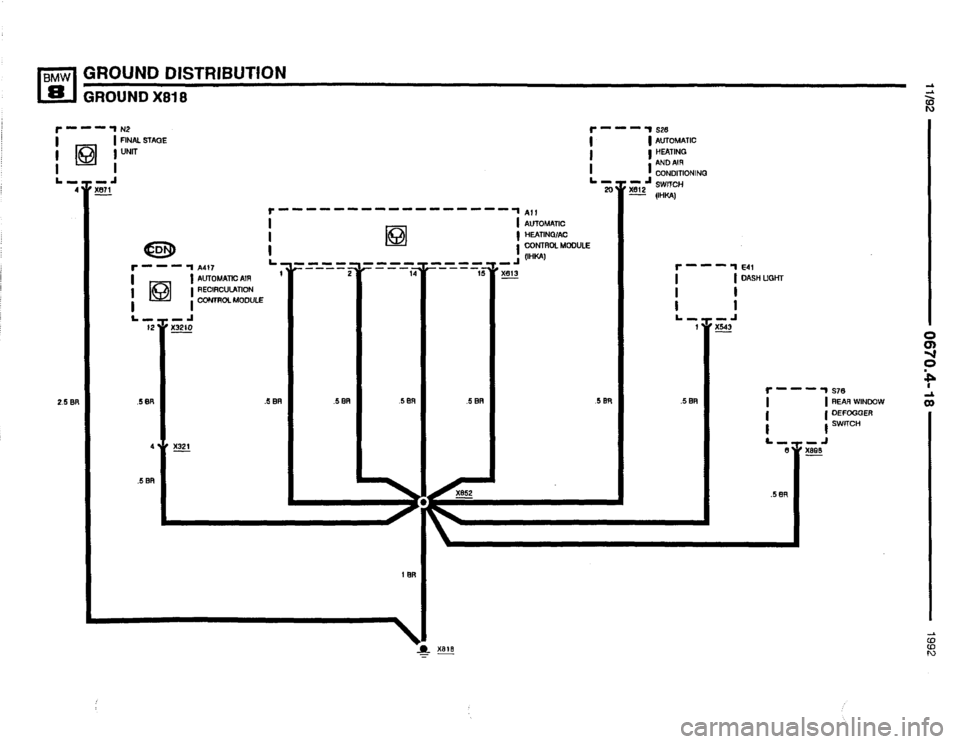 BMW 850i 1992 E31 Electrical Troubleshooting Manual 