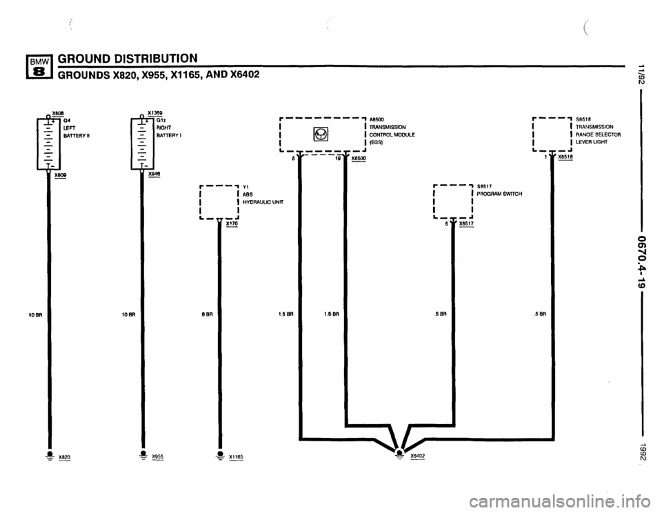 BMW 850i 1992 E31 Electrical Troubleshooting Manual 