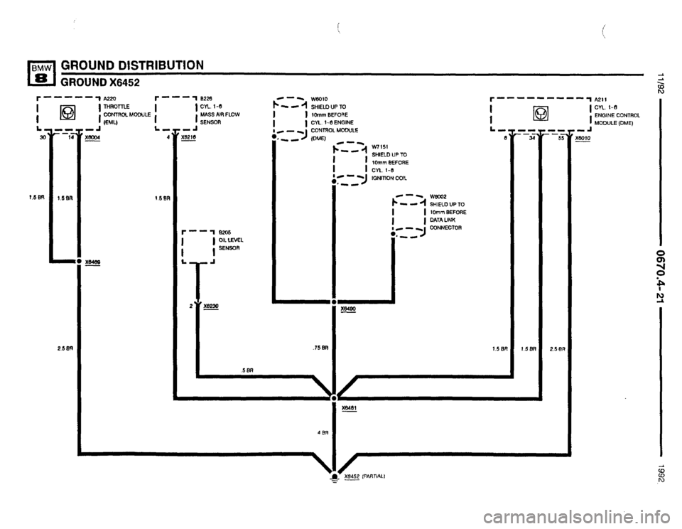 BMW 850i 1992 E31 Electrical Troubleshooting Manual 