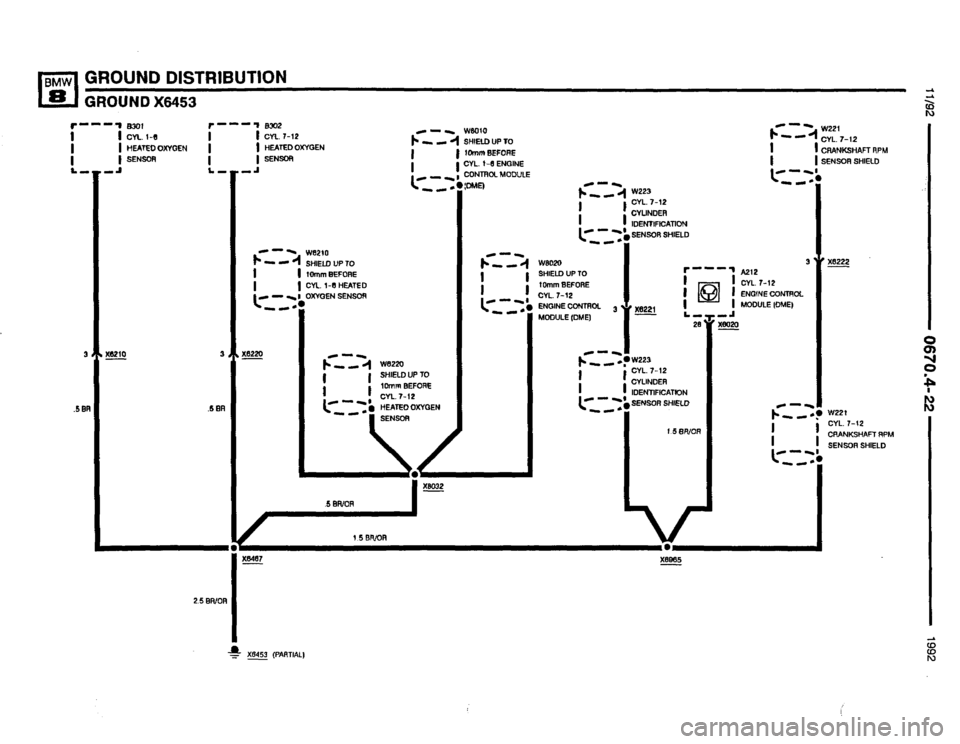 BMW 850i 1992 E31 Electrical Troubleshooting Manual 