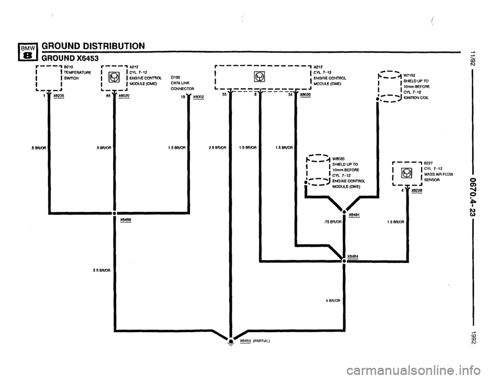 BMW 850i 1992 E31 Electrical Troubleshooting Manual 