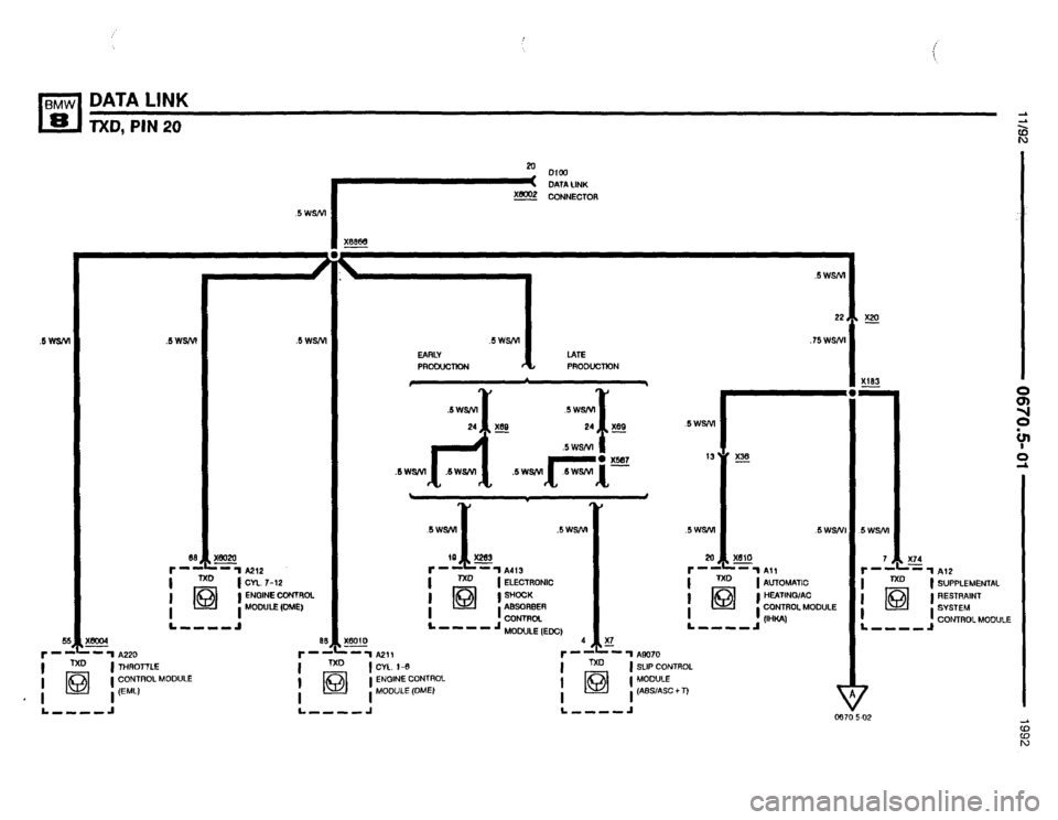 BMW 850i 1992 E31 Electrical Troubleshooting Manual 