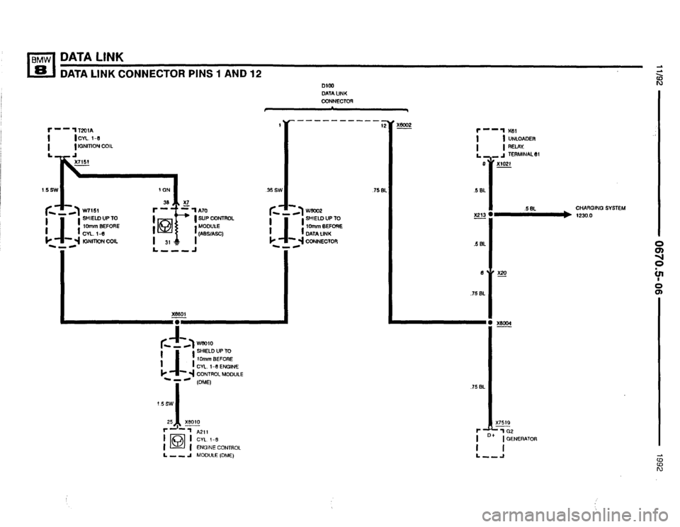 BMW 850i 1992 E31 Electrical Troubleshooting Manual 