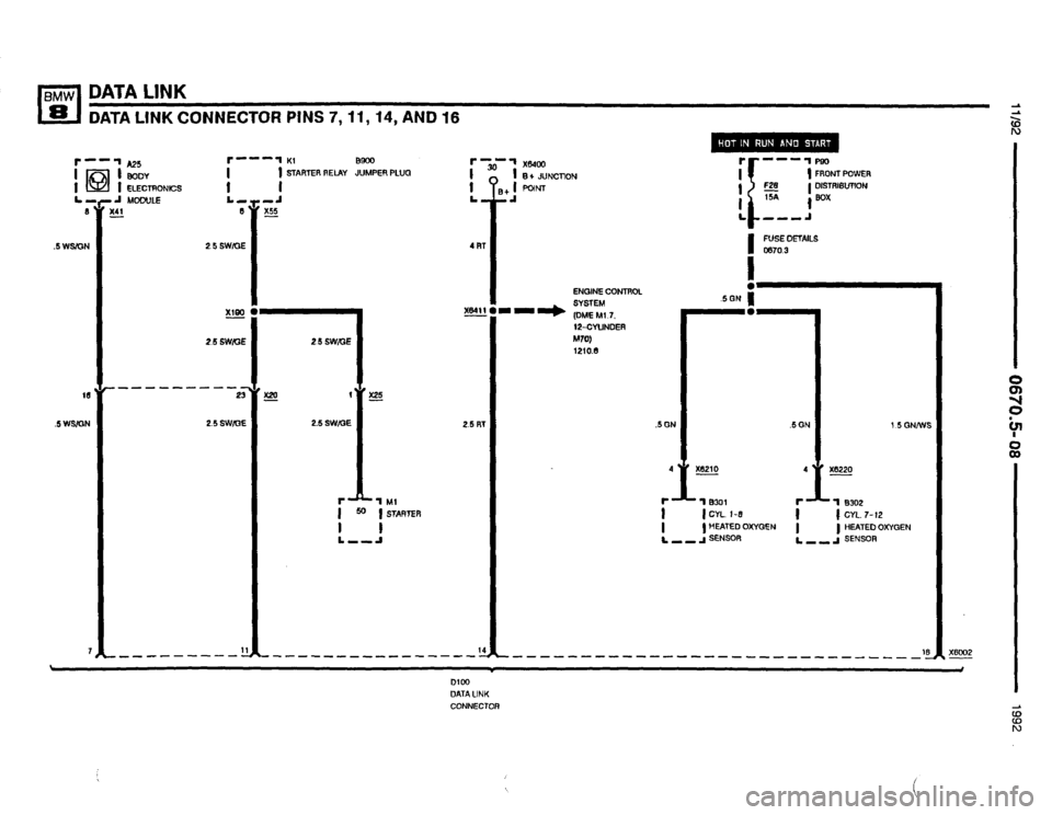 BMW 850i 1992 E31 Electrical Troubleshooting Manual 