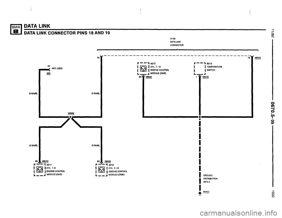 BMW 850i 1992 E31 Electrical Troubleshooting Manual 