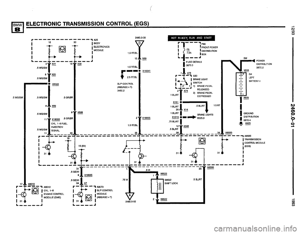 BMW 850i 1993 E31 Electrical Troubleshooting Manual BMW 850i 1993 E31 Electrical Troubleshooting Manual