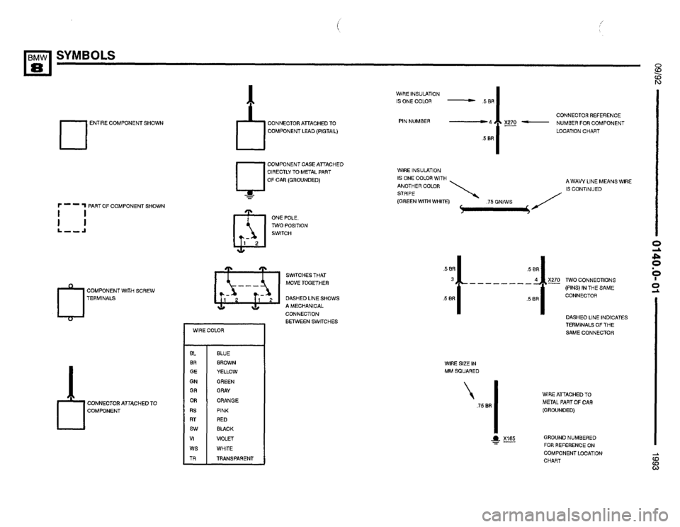 BMW 850i 1993 E31 Electrical Troubleshooting Manual 