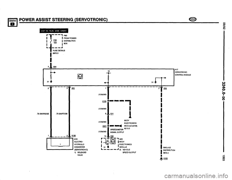 BMW 850i 1993 E31 Electrical Troubleshooting Manual 