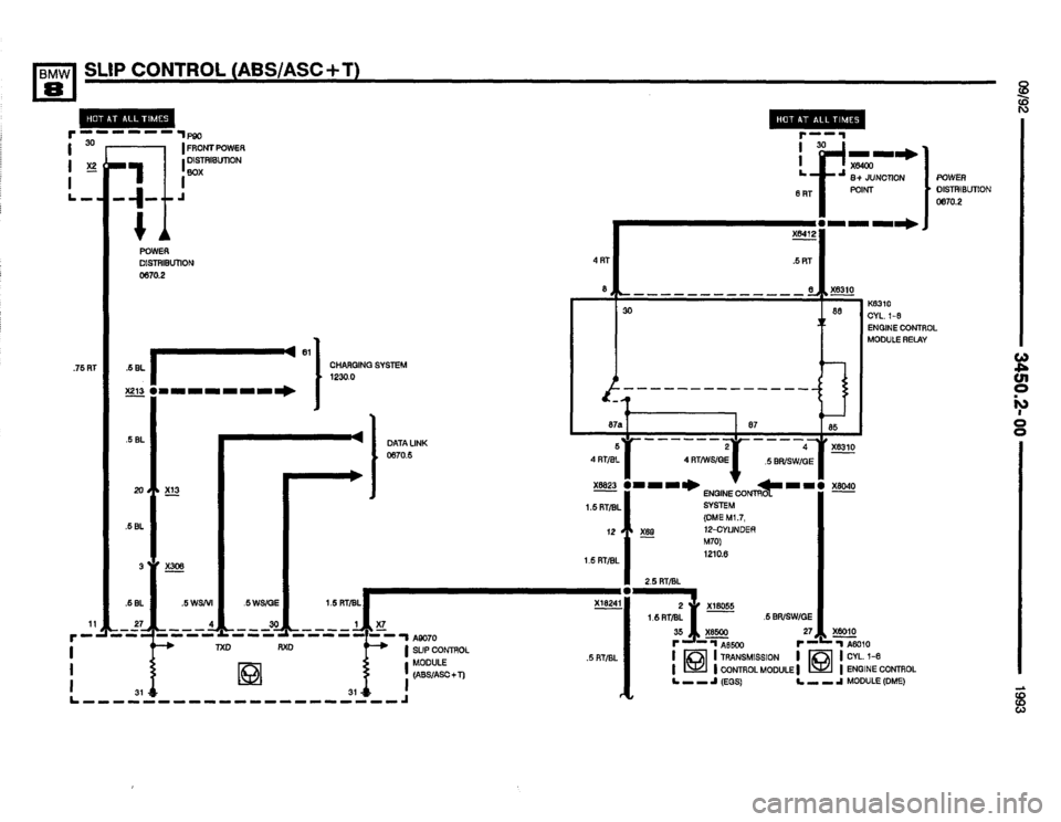 BMW 850i 1993 E31 Electrical Troubleshooting Manual 