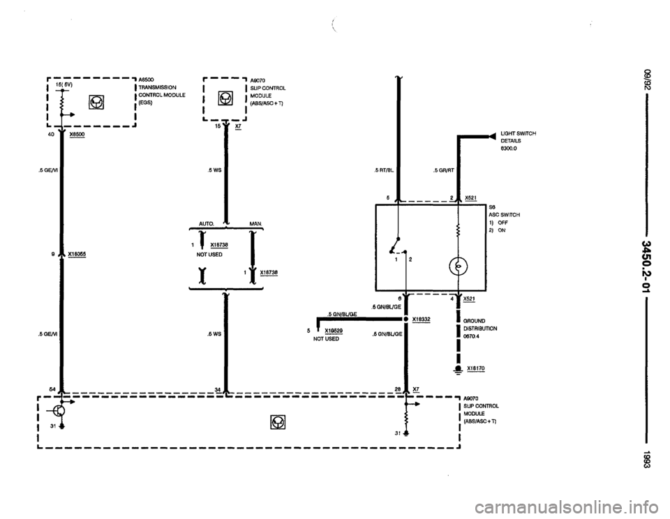 BMW 850i 1993 E31 Electrical Troubleshooting Manual 