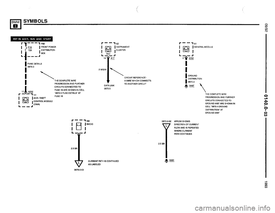 BMW 850i 1993 E31 Electrical Troubleshooting Manual 