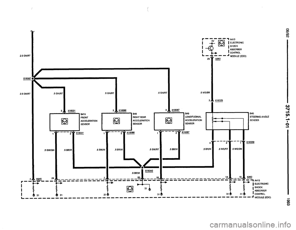 BMW 850i 1993 E31 Electrical Troubleshooting Manual 