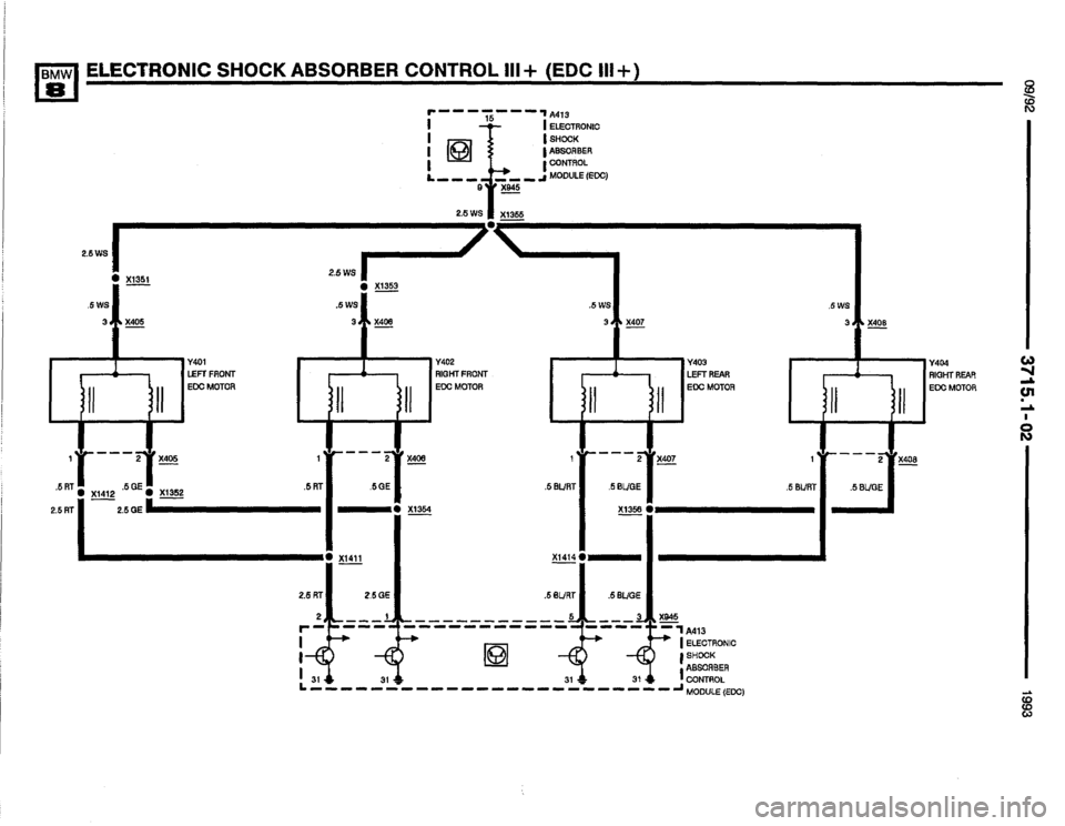 BMW 850i 1993 E31 Electrical Troubleshooting Manual 