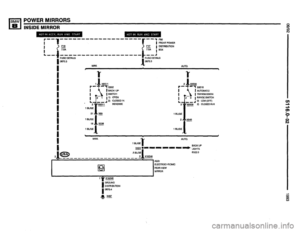 BMW 850i 1993 E31 Electrical Troubleshooting Manual 