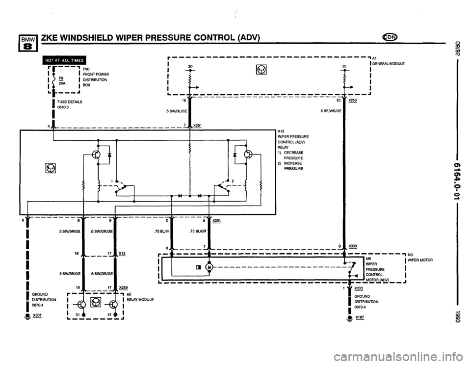 BMW 850i 1993 E31 Electrical Troubleshooting Manual 