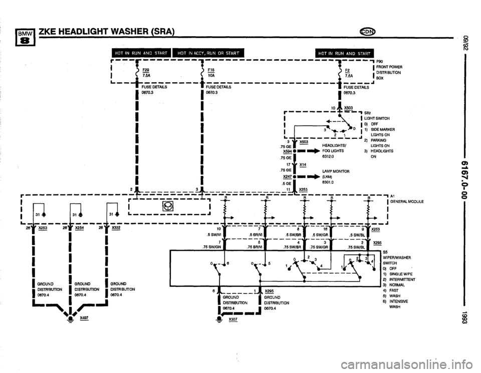 BMW 850i 1993 E31 Electrical Troubleshooting Manual 