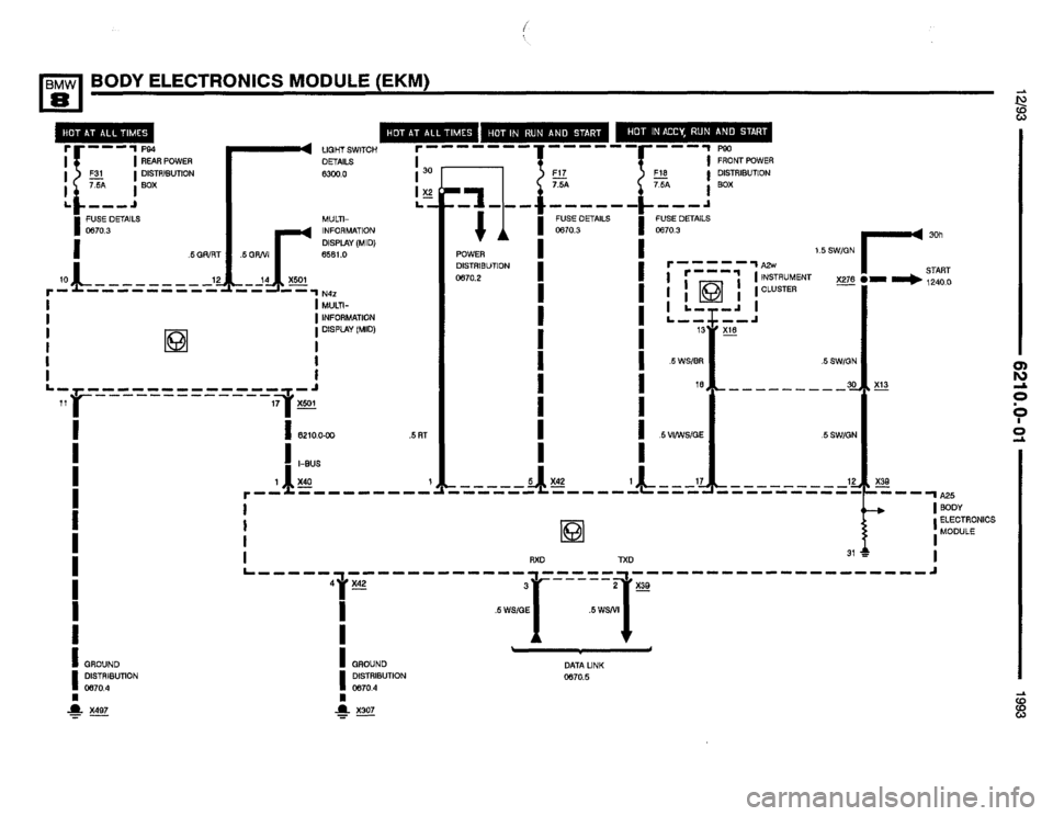 BMW 850i 1993 E31 Electrical Troubleshooting Manual BMW 850i 1993 E31 Electrical Troubleshooting Manual