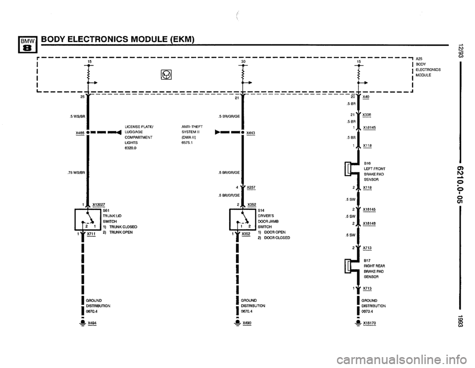 BMW 850i 1993 E31 Electrical Troubleshooting Manual BMW 850i 1993 E31 Electrical Troubleshooting Manual