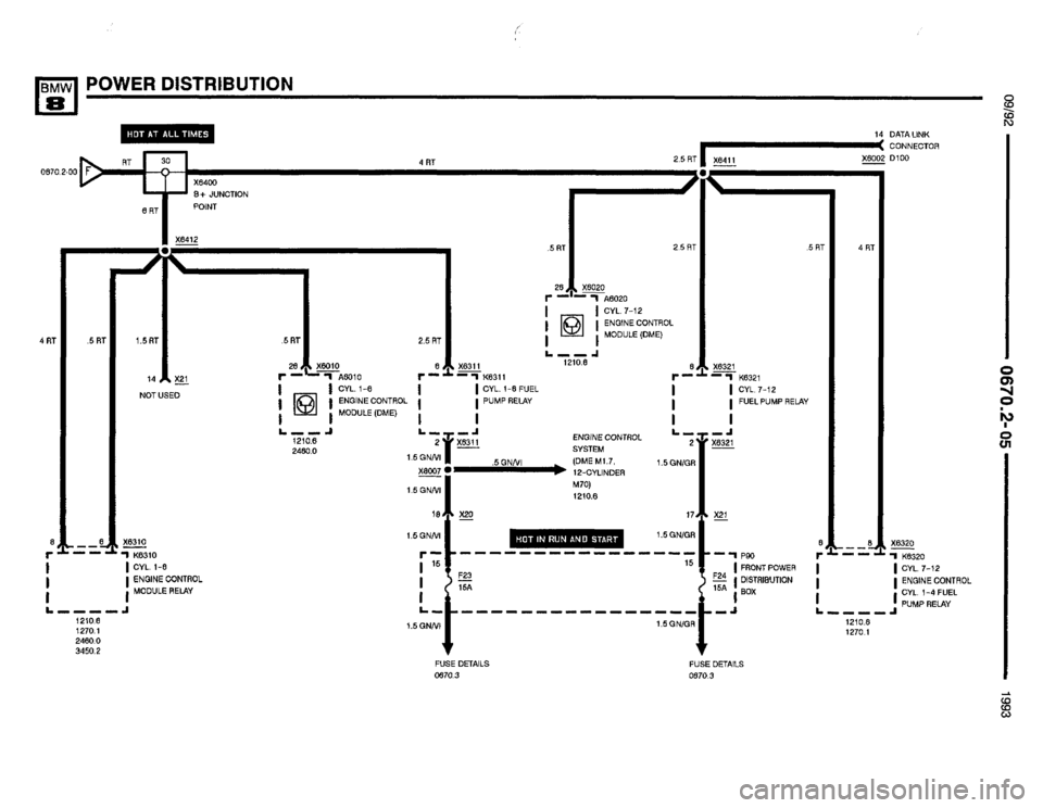 BMW 850i 1993 E31 Electrical Troubleshooting Manual 