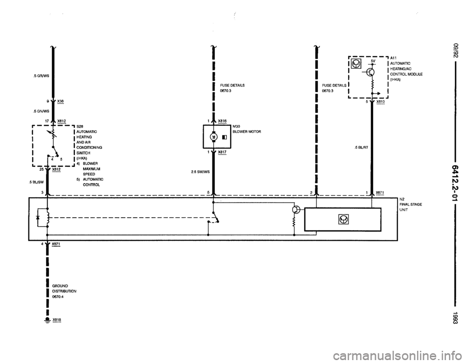 BMW 850i 1993 E31 Electrical Troubleshooting Manual 