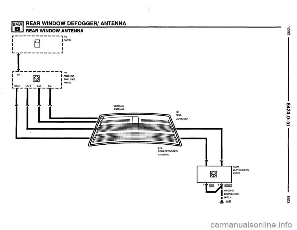 BMW 850i 1993 E31 Electrical Troubleshooting Manual 