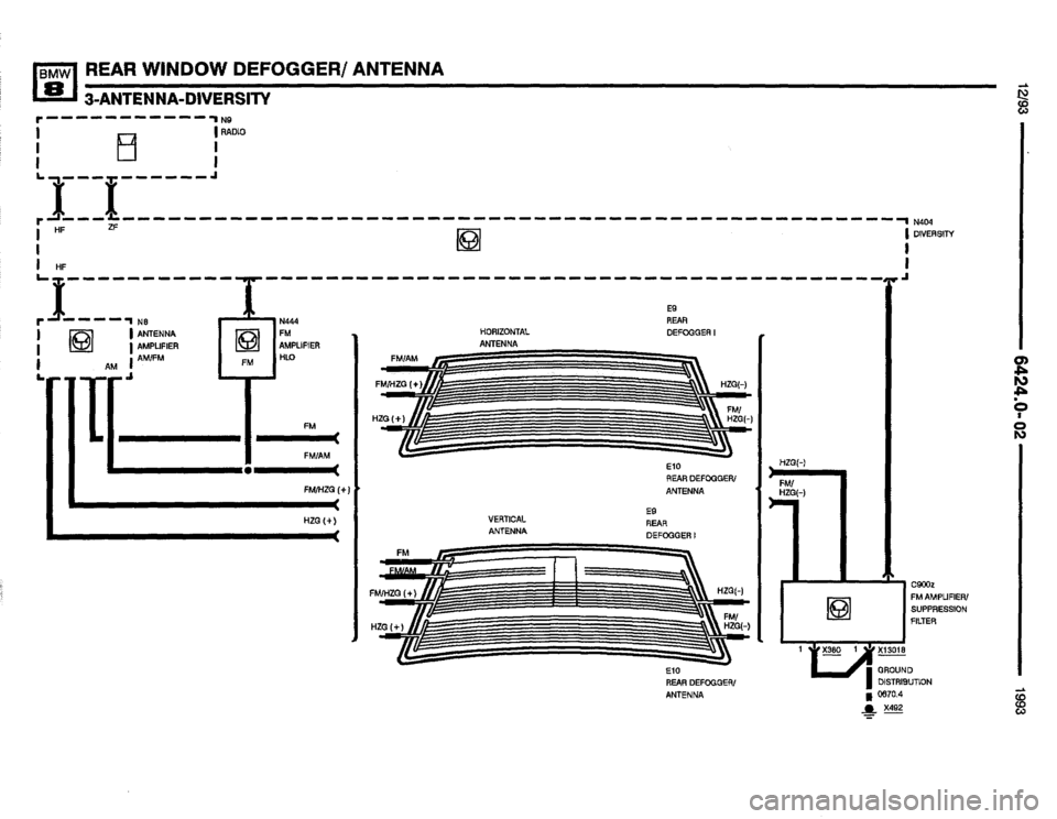 BMW 850i 1993 E31 Electrical Troubleshooting Manual 