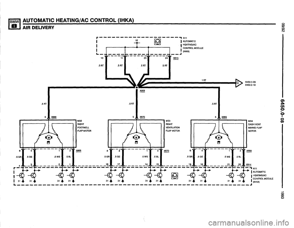 BMW 850i 1993 E31 Electrical Troubleshooting Manual 