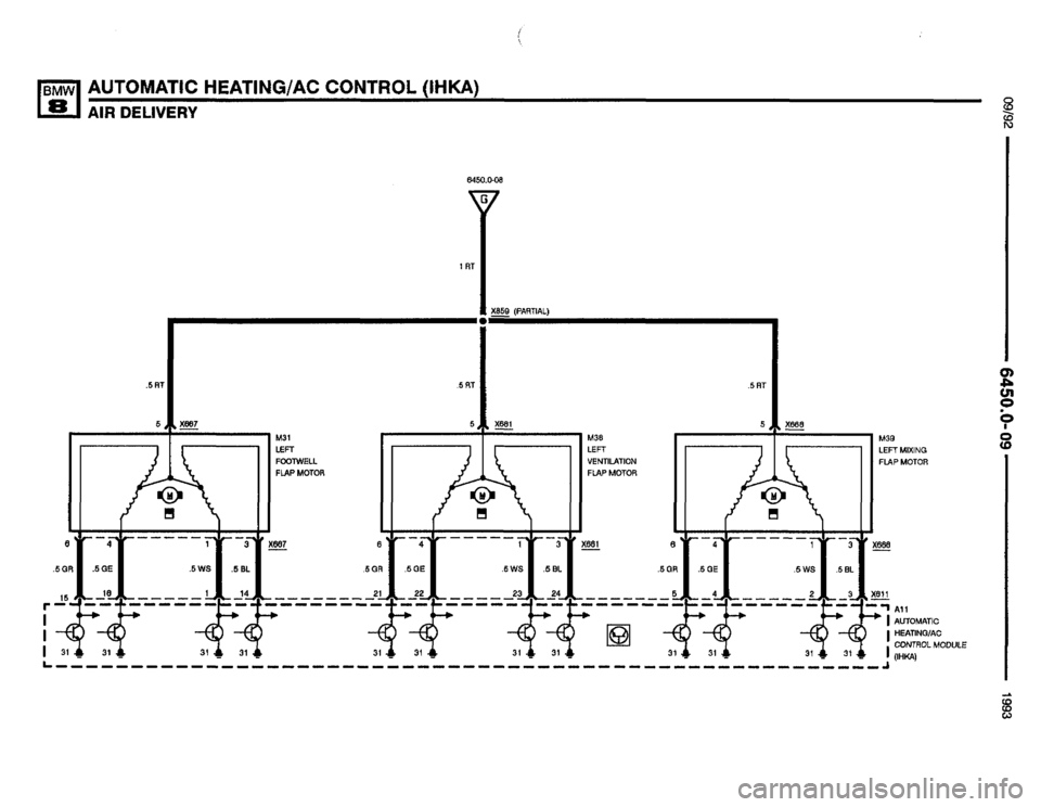 BMW 850i 1993 E31 Electrical Troubleshooting Manual 