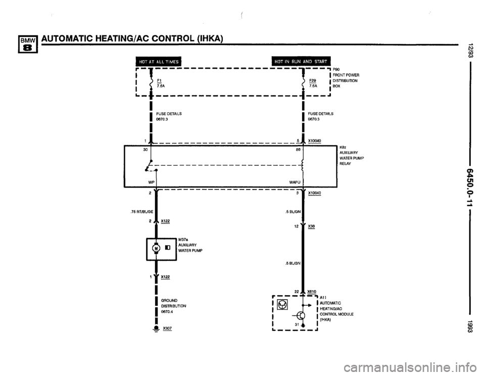 BMW 850i 1993 E31 Electrical Troubleshooting Manual 