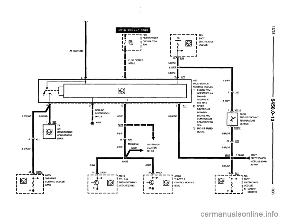 BMW 850i 1993 E31 Electrical Troubleshooting Manual 