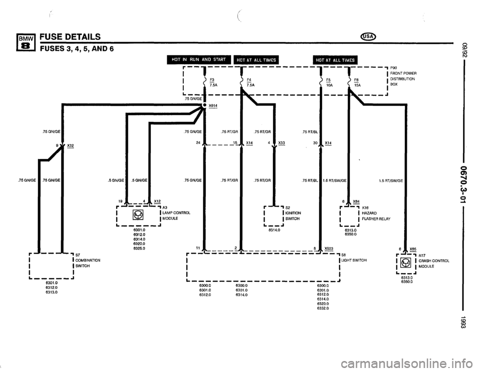 BMW 850i 1993 E31 Electrical Troubleshooting Manual 