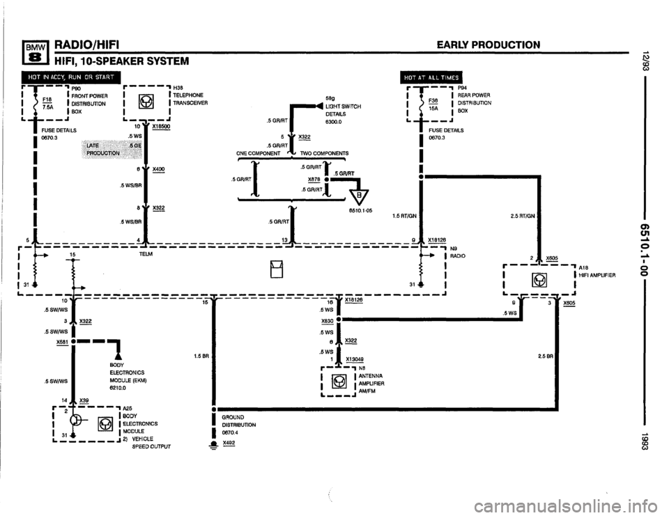 BMW 850i 1993 E31 Electrical Troubleshooting Manual 