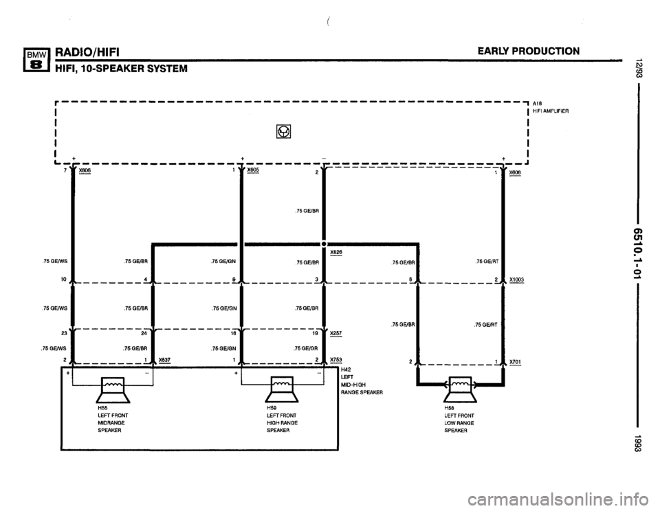BMW 850i 1993 E31 Electrical Troubleshooting Manual 