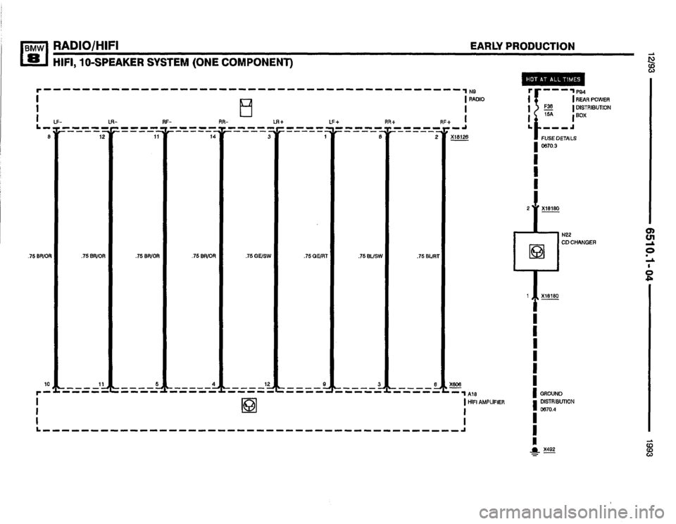 BMW 850i 1993 E31 Electrical Troubleshooting Manual 