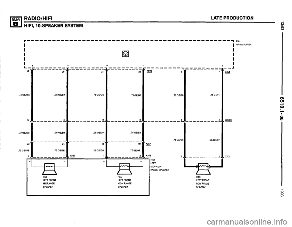 BMW 850i 1993 E31 Electrical Troubleshooting Manual 