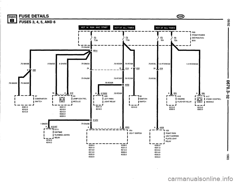 BMW 850i 1993 E31 Electrical Troubleshooting Manual 