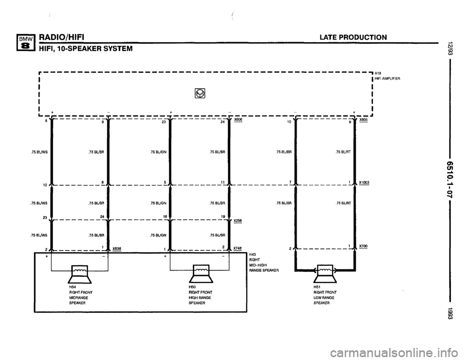 BMW 850i 1993 E31 Electrical Troubleshooting Manual 