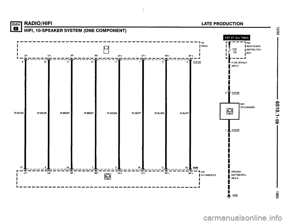 BMW 850i 1993 E31 Electrical Troubleshooting Manual 