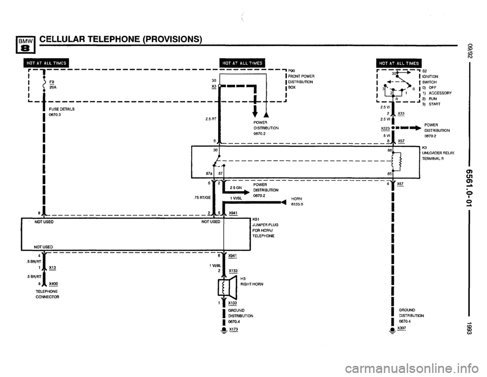 BMW 850i 1993 E31 Electrical Troubleshooting Manual 