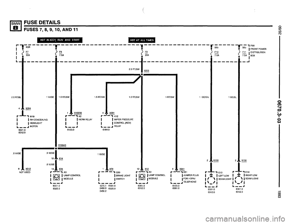 BMW 850i 1993 E31 Electrical Troubleshooting Manual 