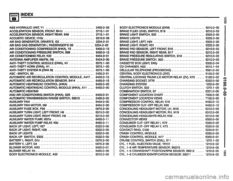 BMW 850i 1993 E31 Electrical Troubleshooting Manual 