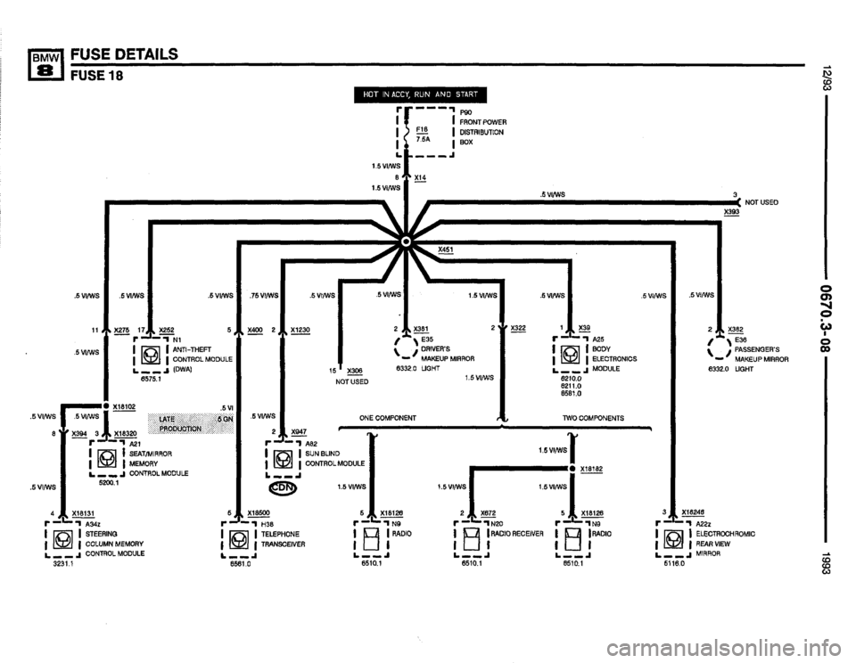 BMW 850i 1993 E31 Electrical Troubleshooting Manual 