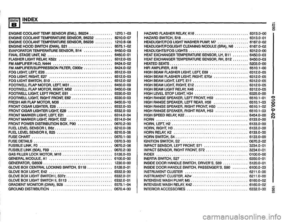 BMW 850i 1993 E31 Electrical Troubleshooting Manual 