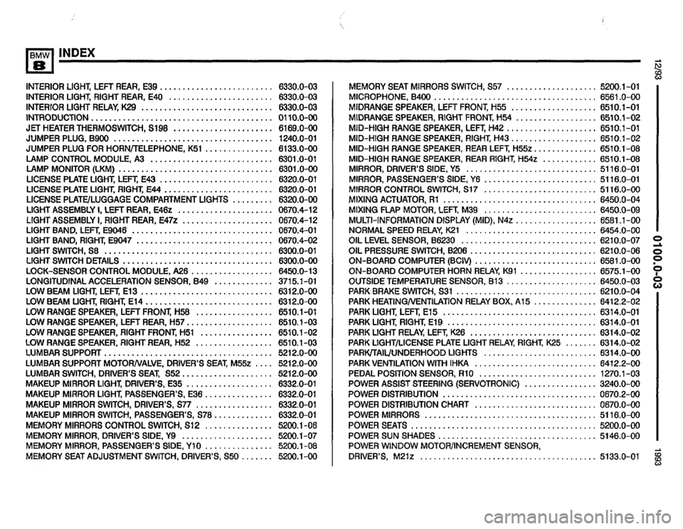 BMW 850i 1993 E31 Electrical Troubleshooting Manual 