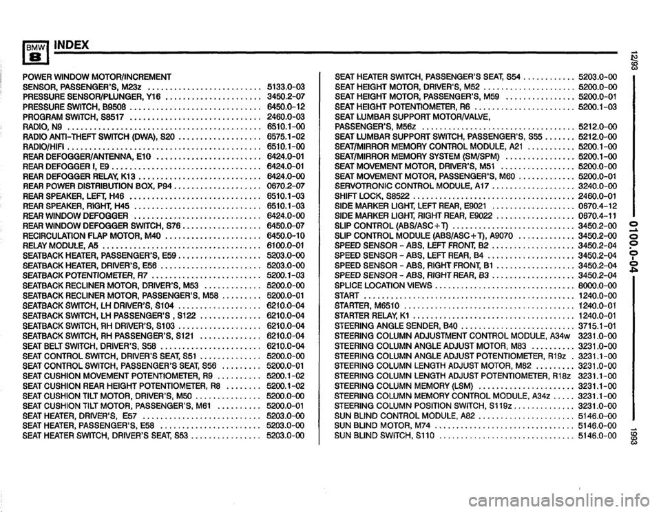 BMW 850i 1993 E31 Electrical Troubleshooting Manual 